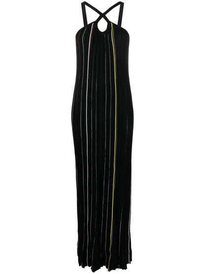 Striped Knitted Maxi Dress