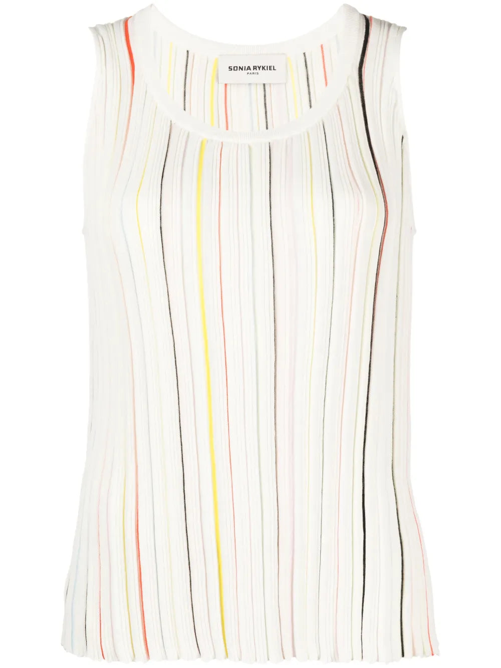 Striped Cotton-Blend Tank Top