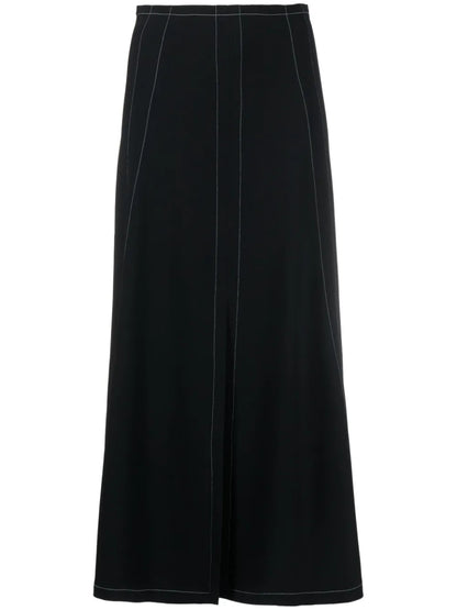 Front-Slit Midi Skirt