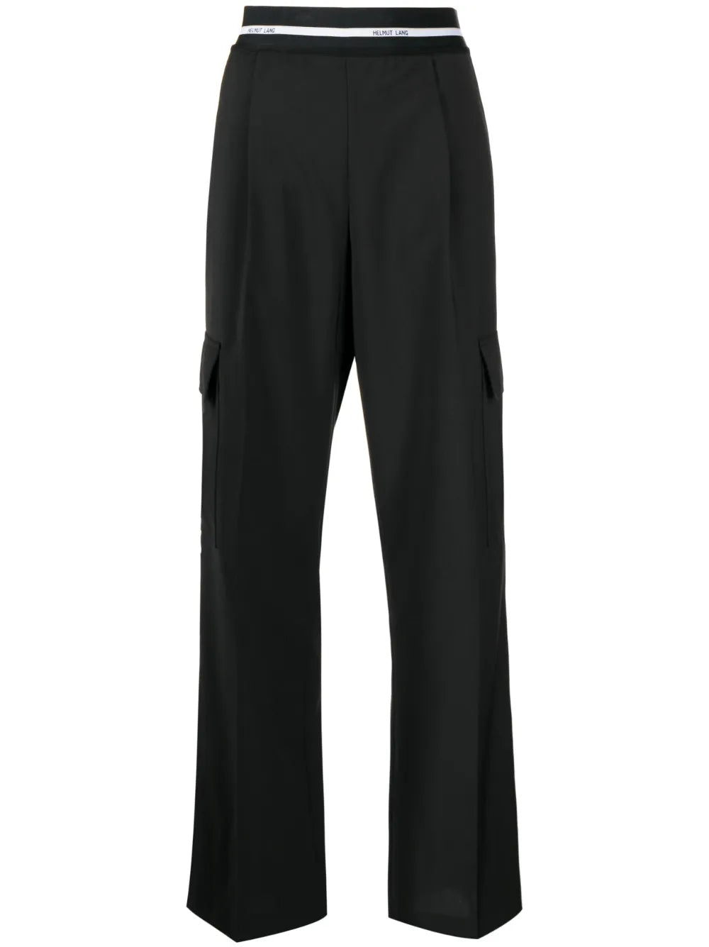High-Waisted Cargo Trousers