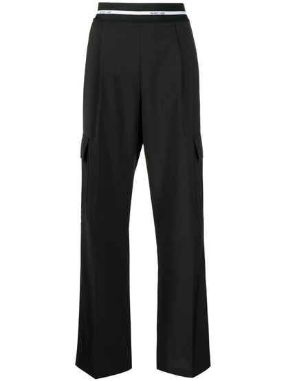 High-Waisted Cargo Trousers