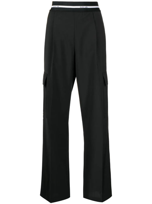 High-Waisted Cargo Trousers