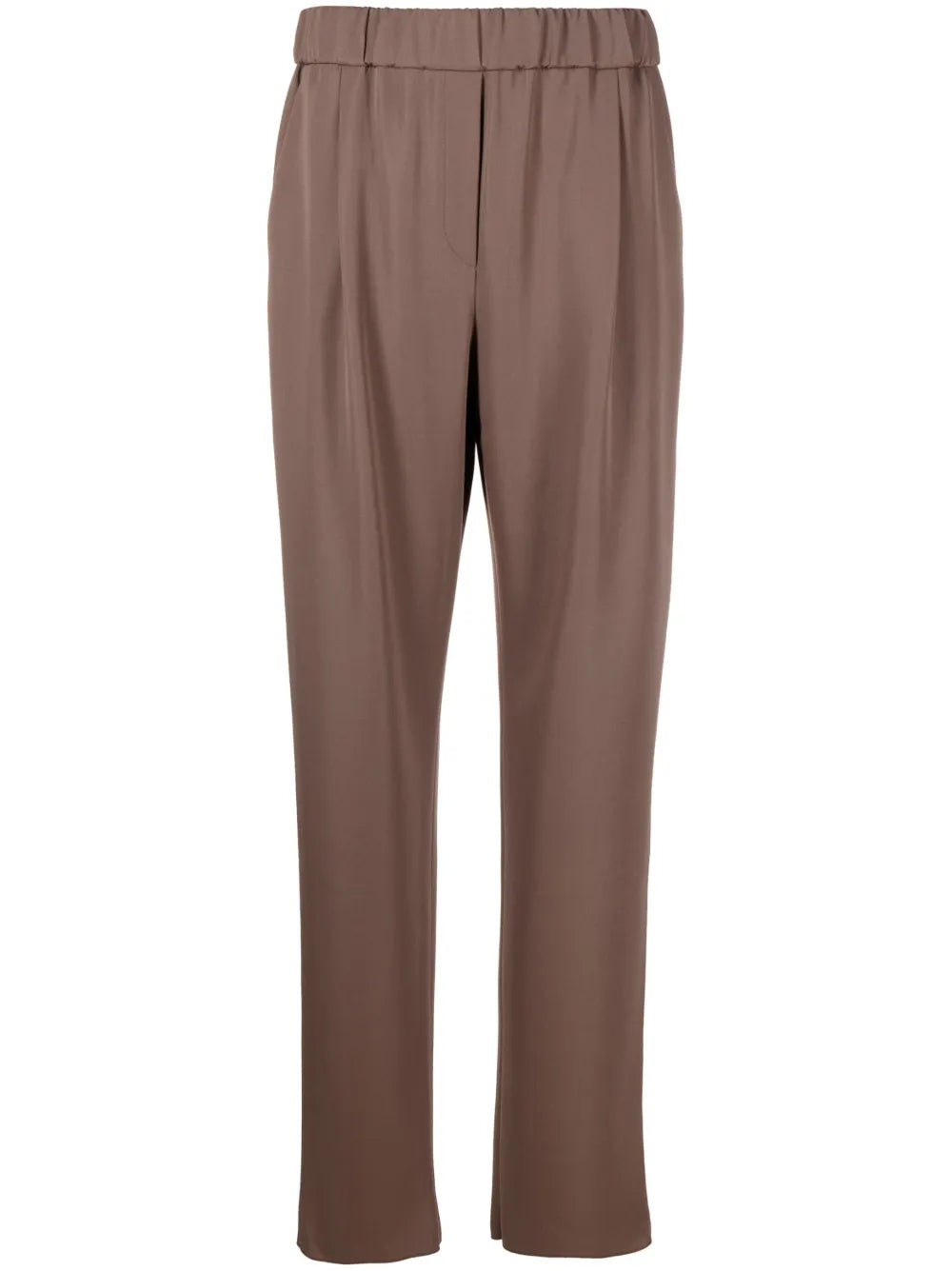 Pleated High-Waist Trousers