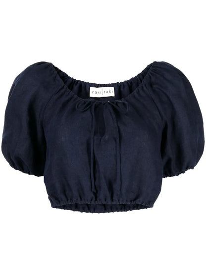 Short-Sleeve Crop Top