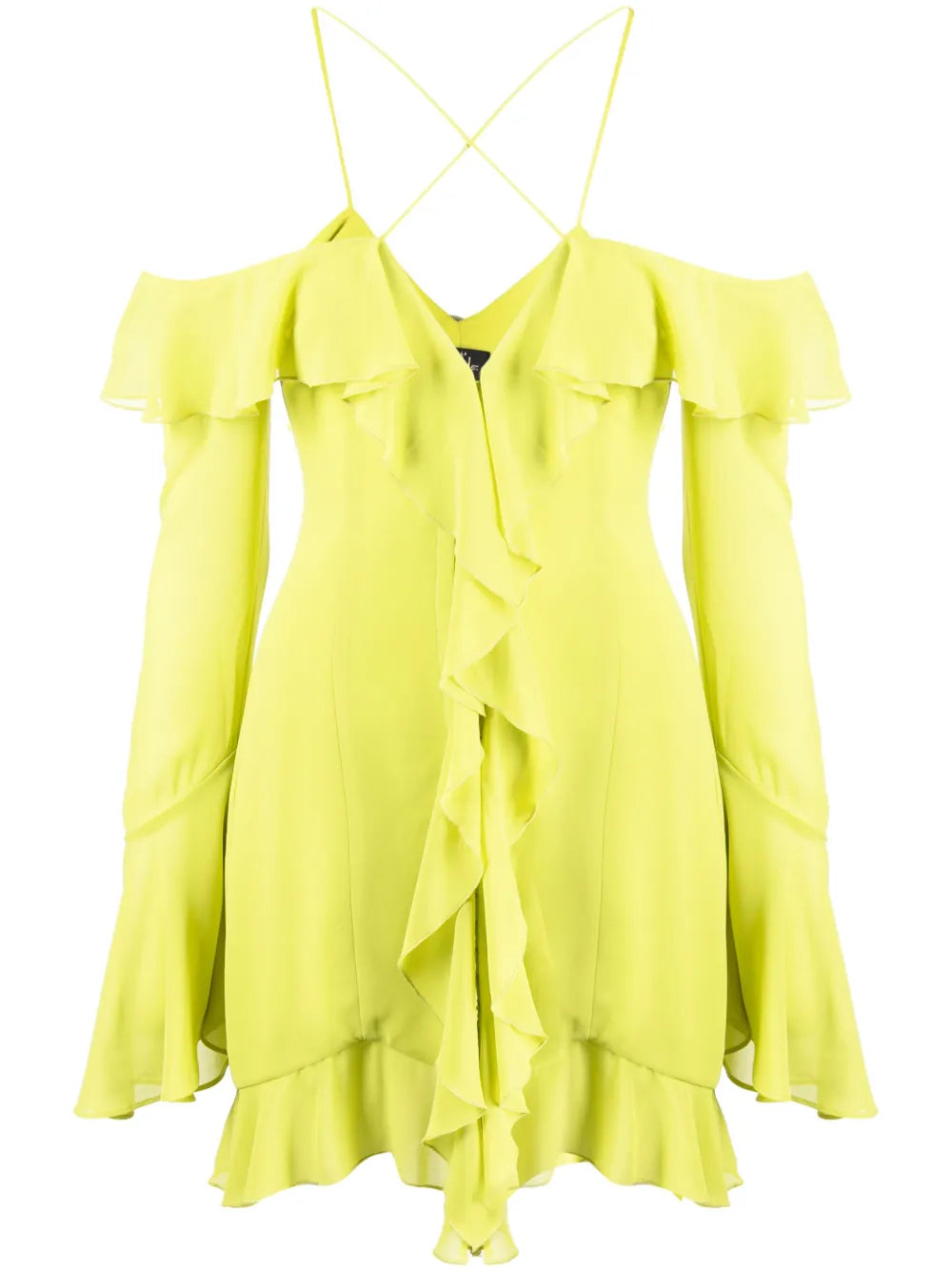 Selia Ruffled Chiffon Mini Dress
