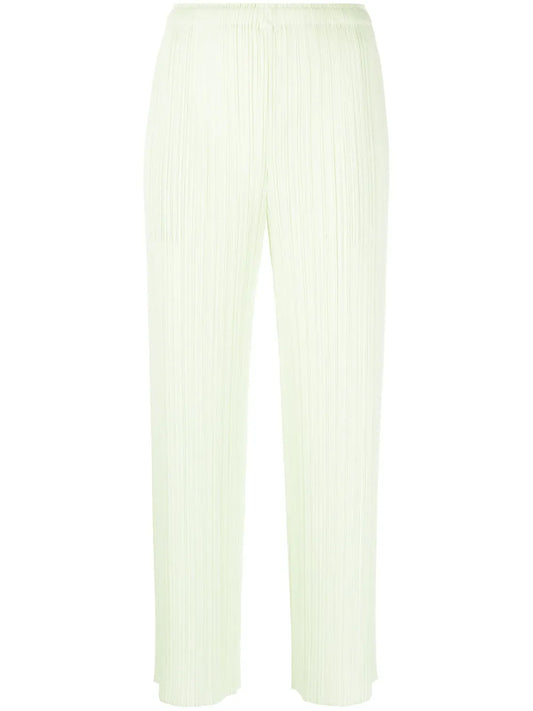 Plissé Cropped Trousers
