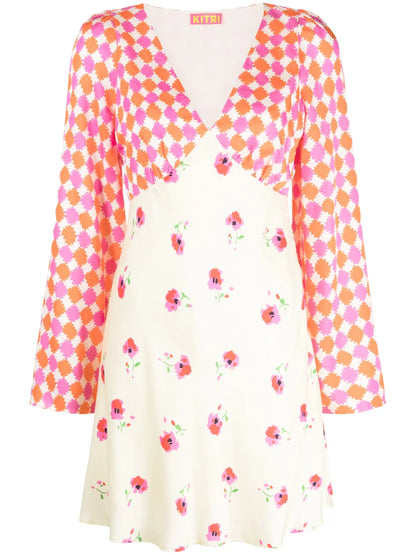 Roosalie Graphic-Print Mini Dress