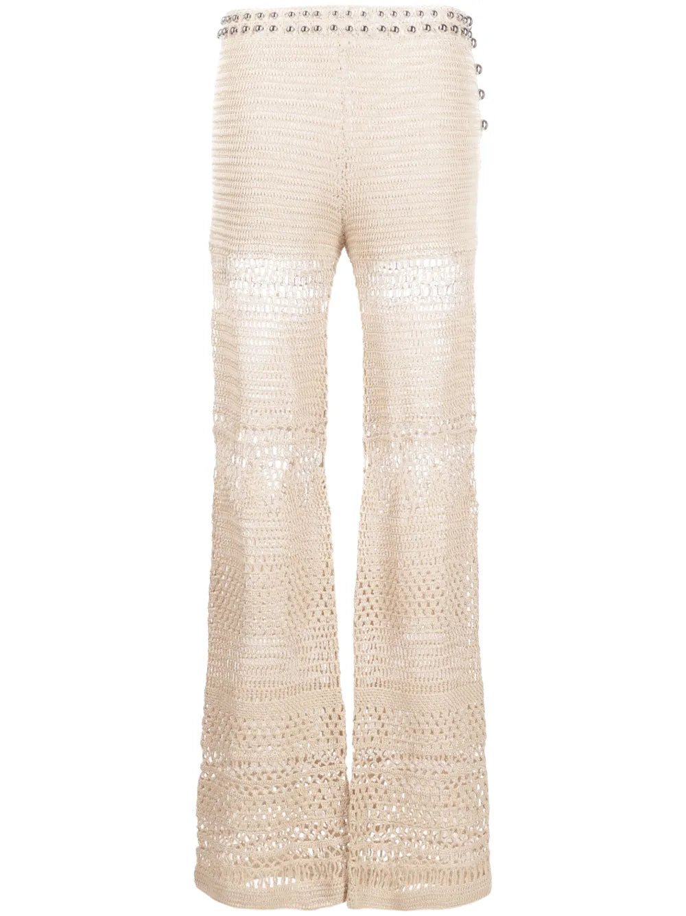 High-Waisted Knitted Trousers