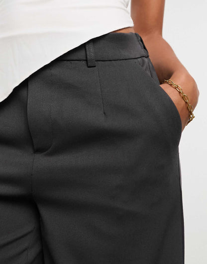 Mid Rise Pull On Smart Trousers