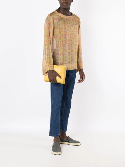 Logo-Patch Mid-Rise Straight-Leg Trousers