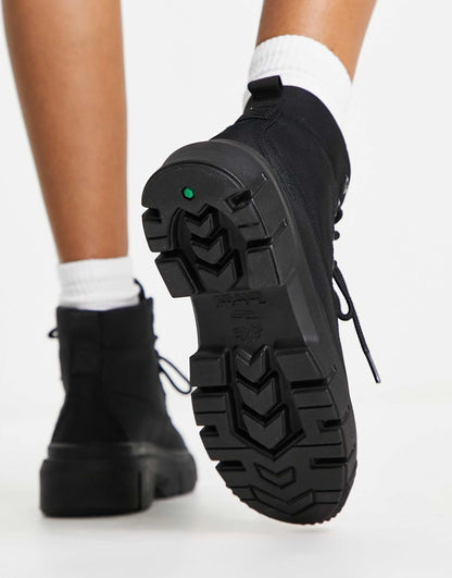 Greyfield Black Canvas Boots