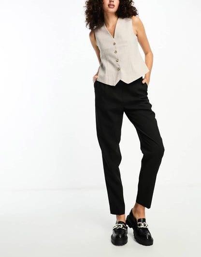 Tall Tailored Tapered Trousers