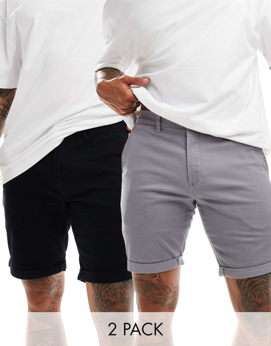 2 Pack Chino Shorts