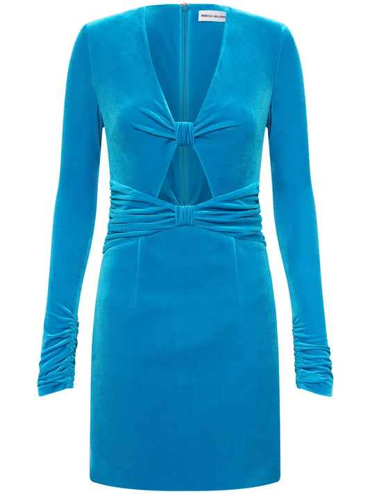 Bernadette Cut-Out Velvet Minidress