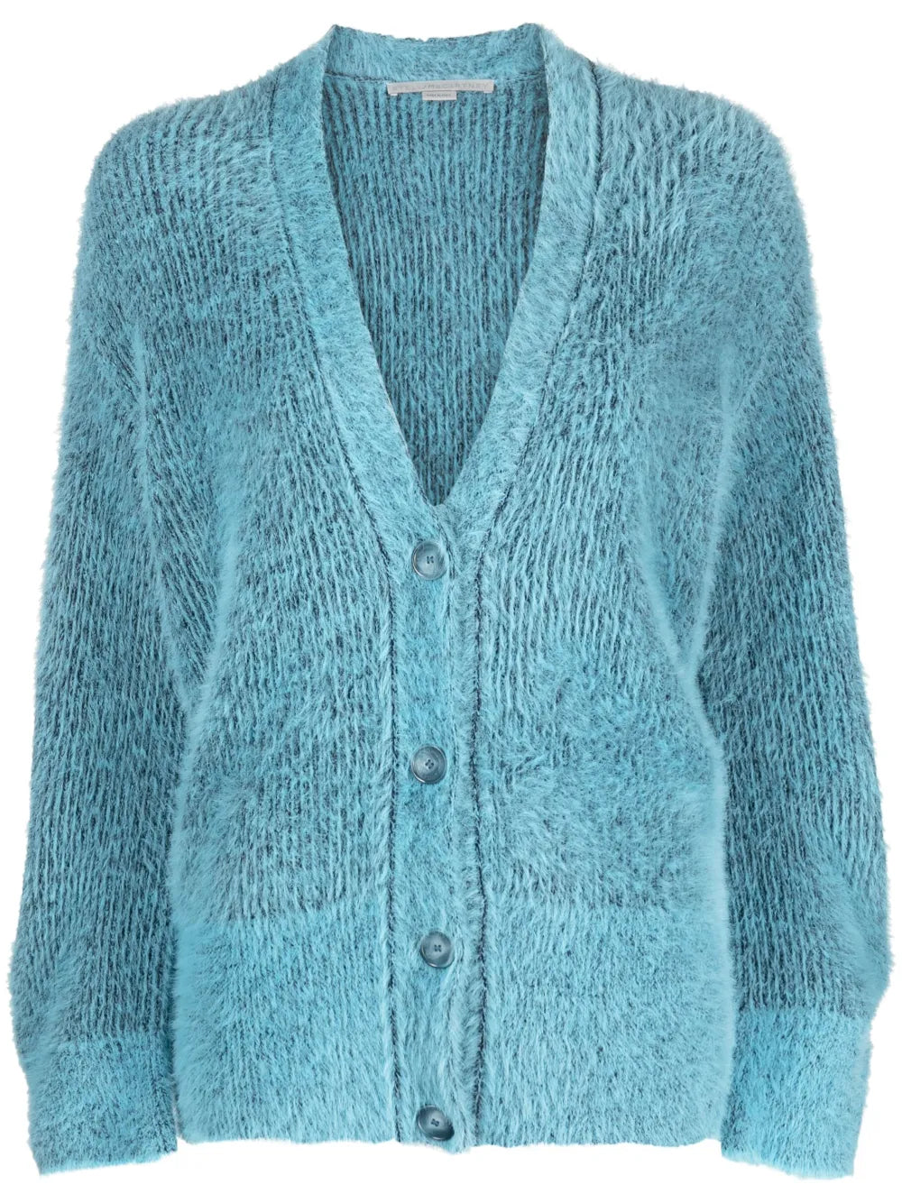 V-Neck Brushed-Effect Cardigan