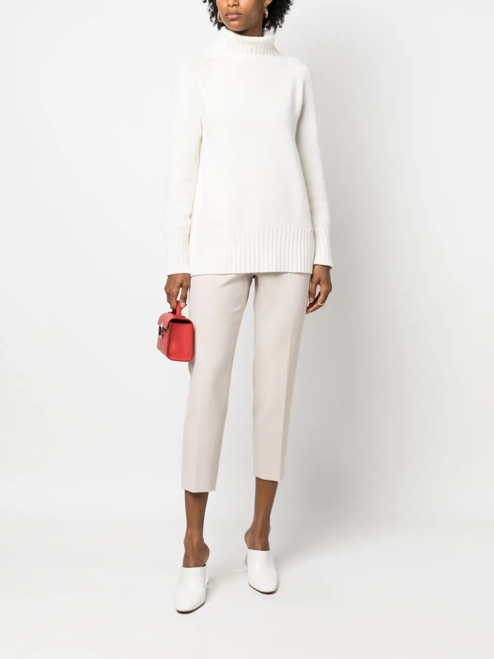 Cropped Tailored Trousers