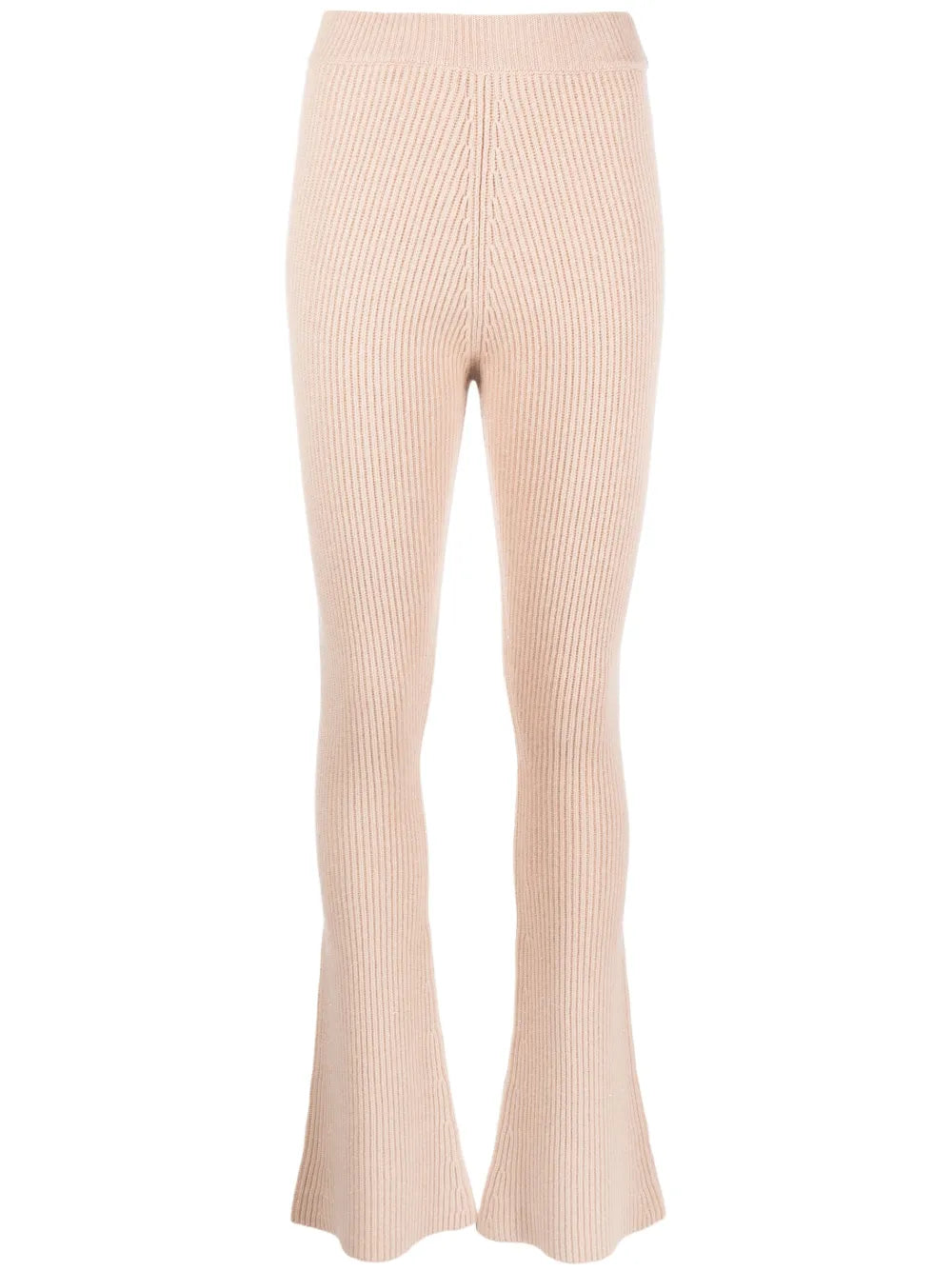 High-Waist Knitted Trousers