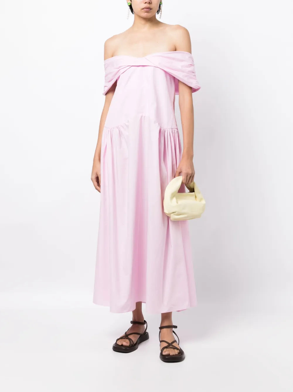 Vivian Off-Shoulder Cotton Dress