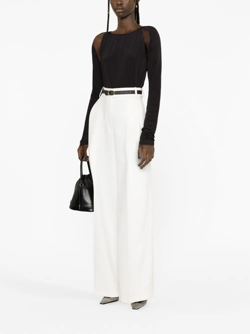 Cut-Out Long-Sleeve Top