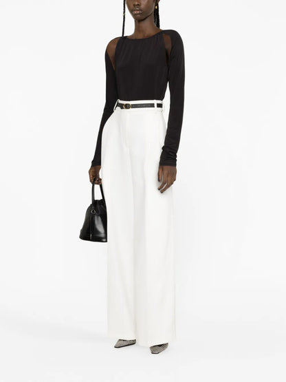 Cut-Out Long-Sleeve Top