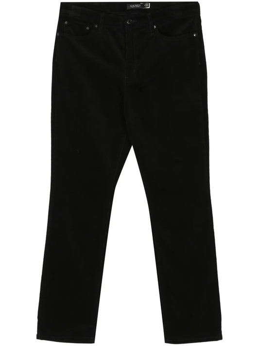 Mid-Rise Slim-Fit Trousers