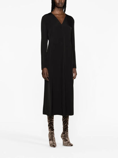 Long-Sleeve Midi Dress