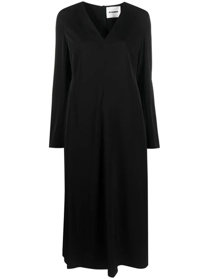 Long-Sleeve Midi Dress
