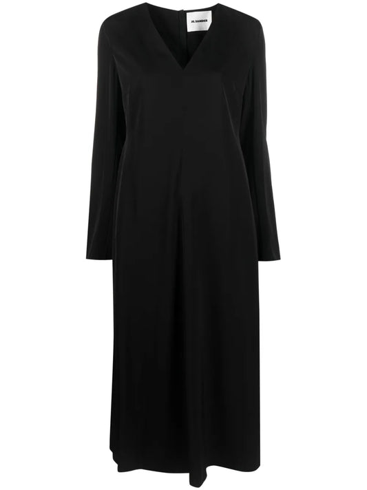 Long-Sleeve Midi Dress