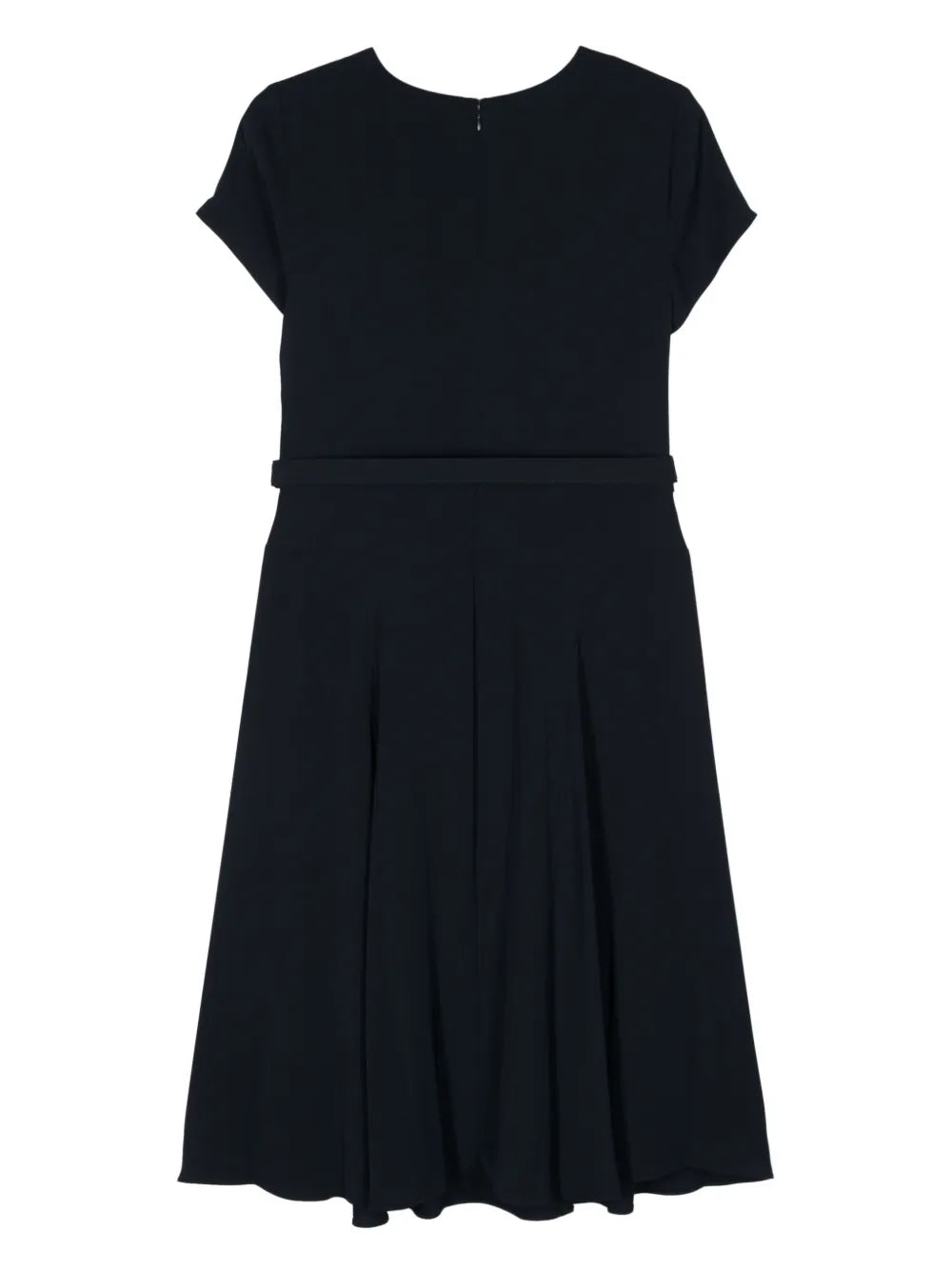 Logo-Plaque Georgette Dress