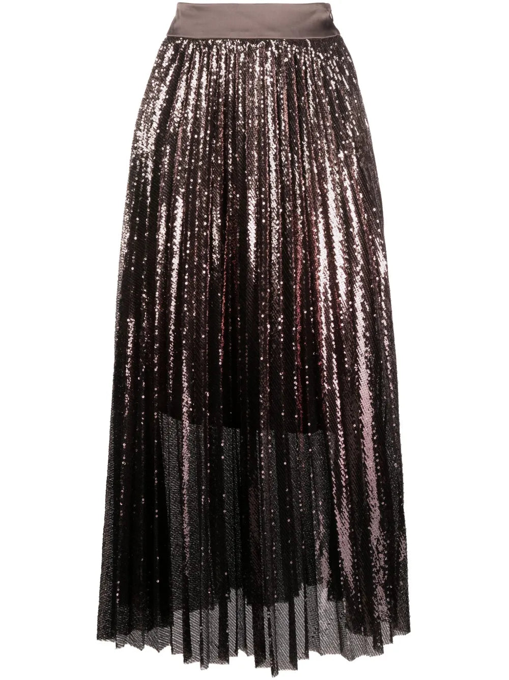 Plissé Pleated Midi Skirt