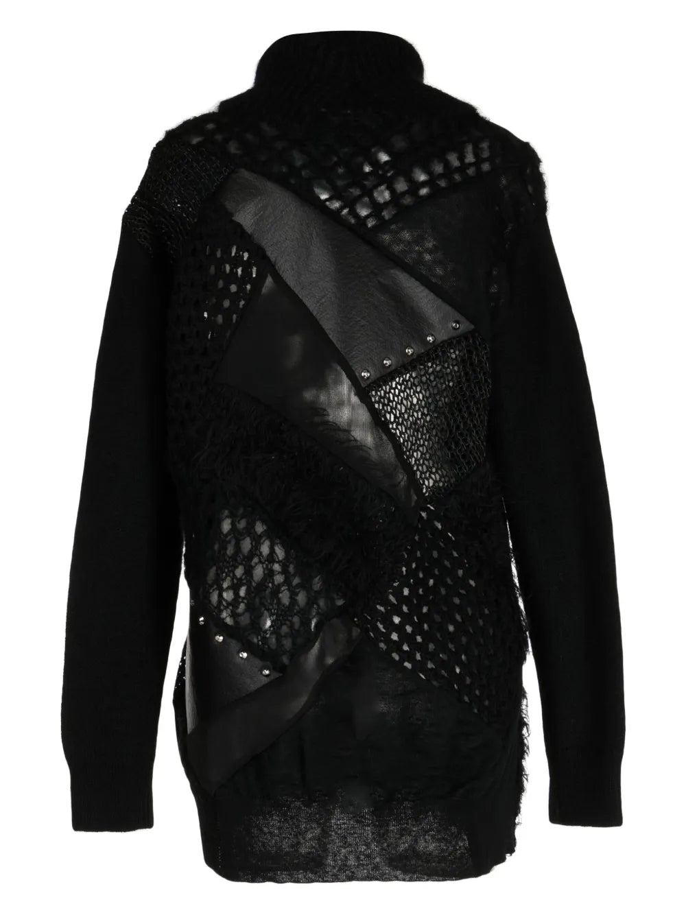 Panelled Roll-Neck Jumper