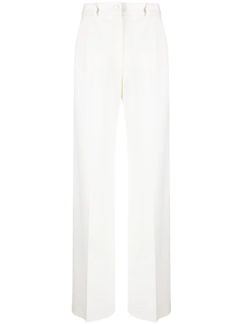 High-Waisted Straight-Leg Trousers