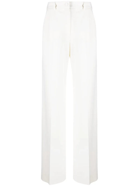 High-Waisted Straight-Leg Trousers