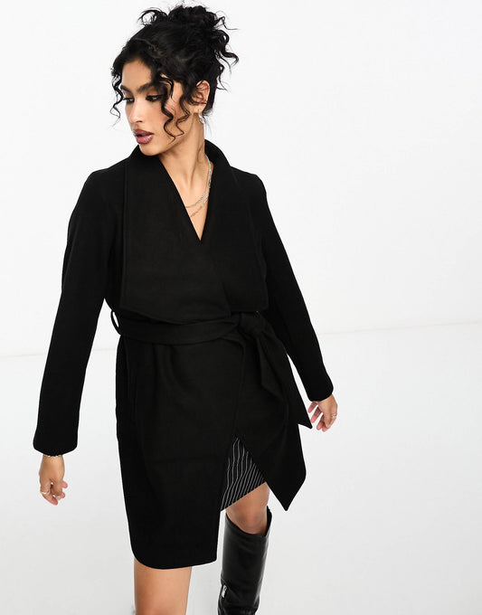 Waterfall Belted Coat
