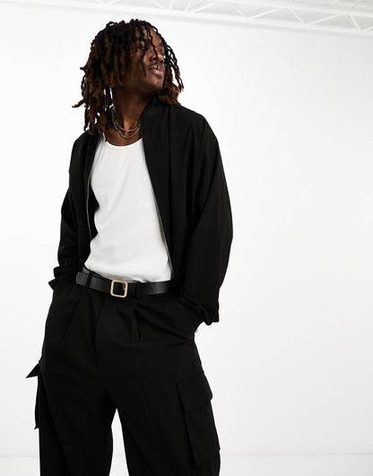 Oversized Co-Ord Bomber Jacket