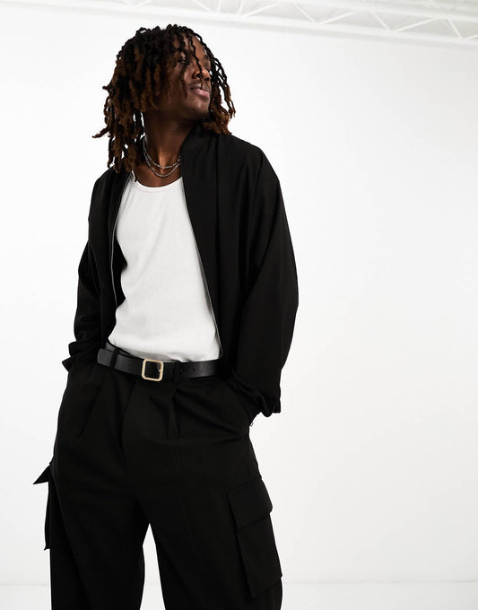 Oversized Co-Ord Bomber Jacket
