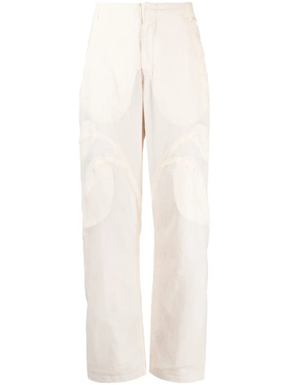 Multi-Pocket Straight-Leg Trousers