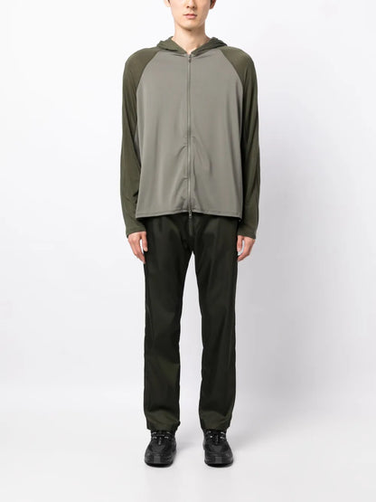 Colour-Block Zip-Up Hoodie
