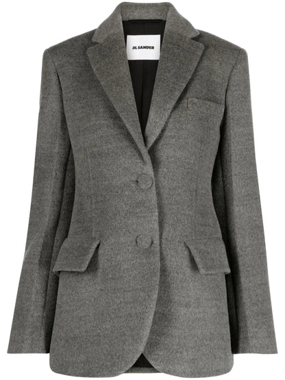 Single-Breasted Wool Blazer