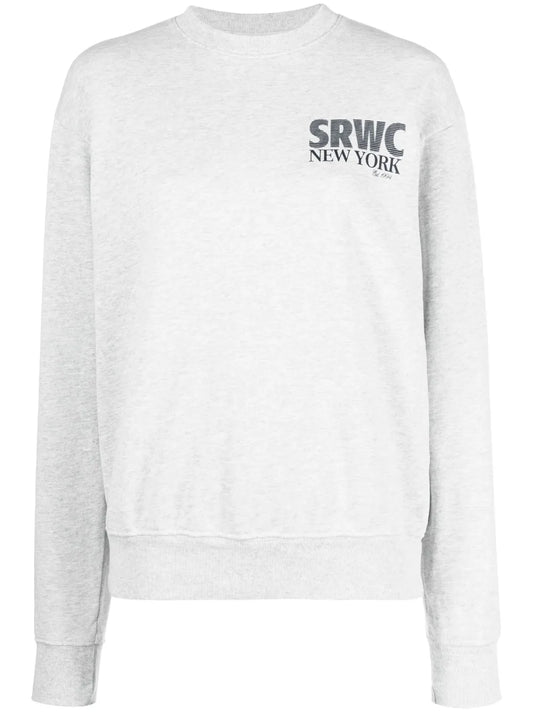 Slogan-Print Cotton-Blend Sweatshirt