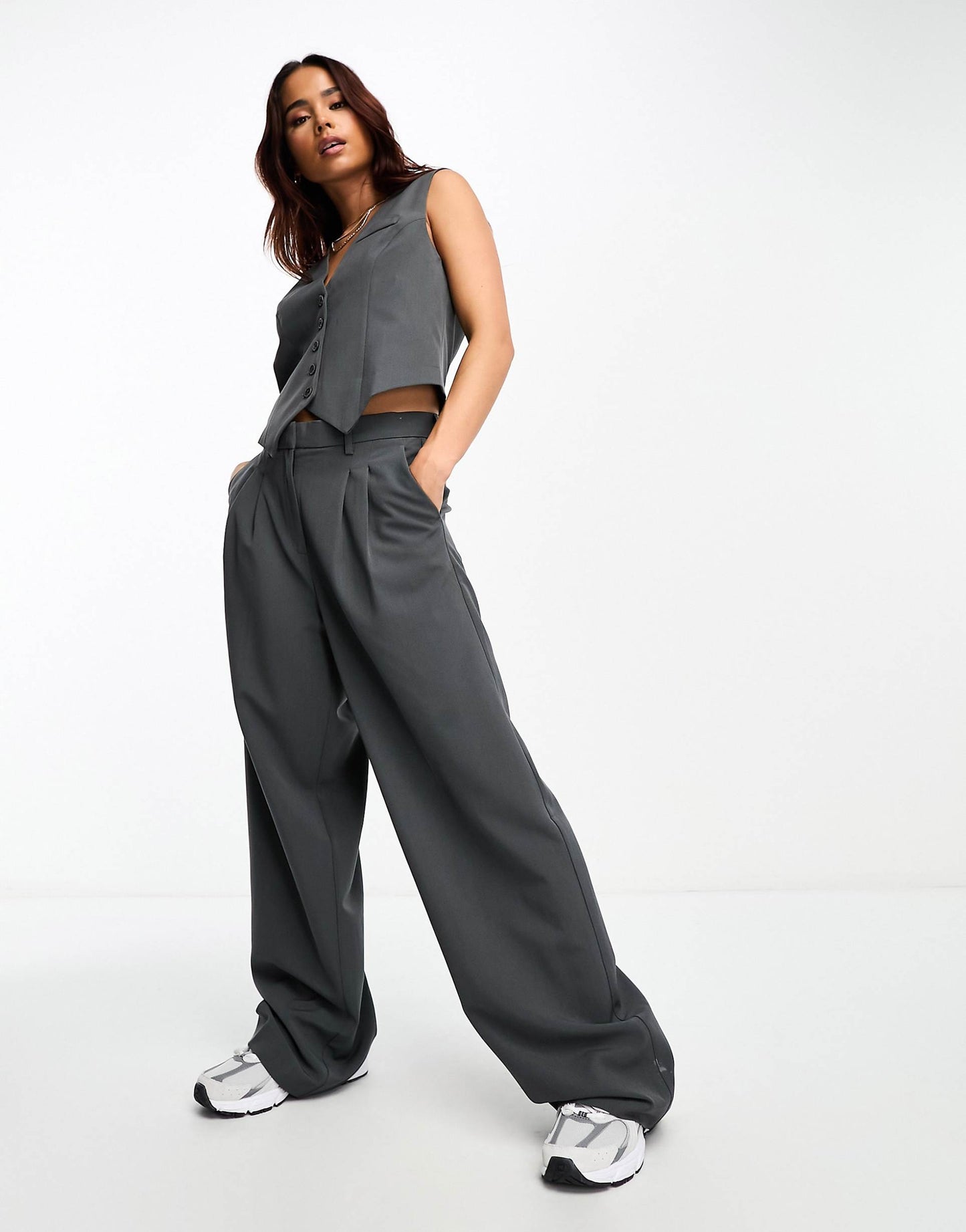 Tailored Wide Leg Dad Trouser Co-Ord