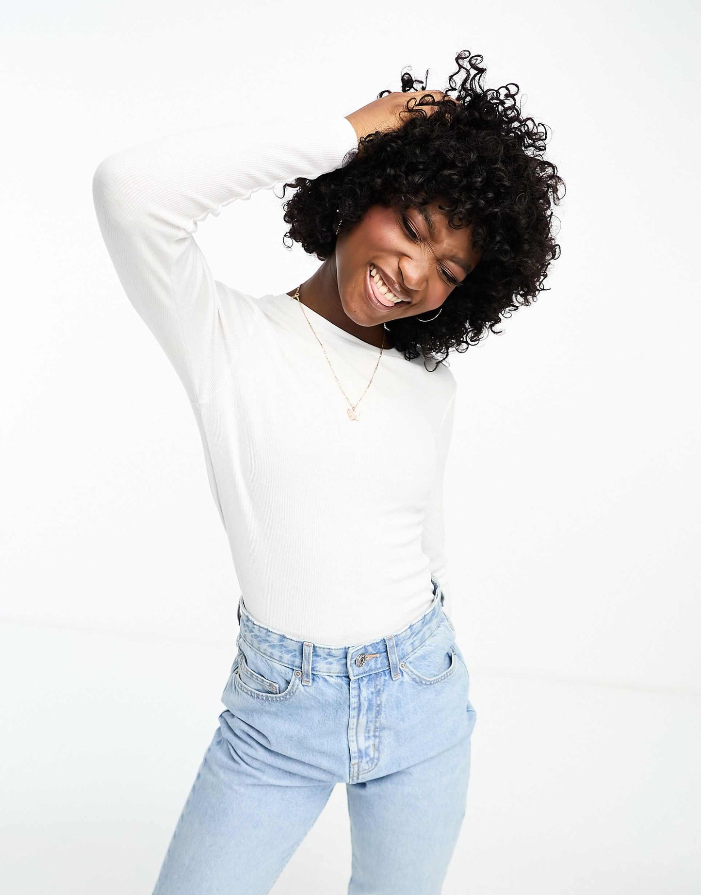 Long Sleeve Ribbed T-Shirt