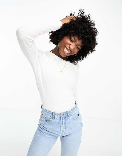 Long Sleeve Ribbed T-Shirt