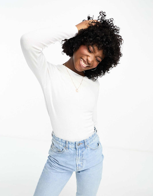 Long Sleeve Ribbed T-Shirt