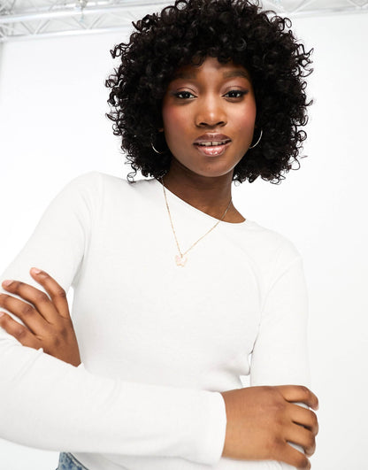 Long Sleeve Ribbed T-Shirt