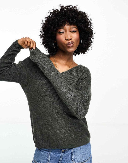 Lightweight V Neck Knitted Jumper