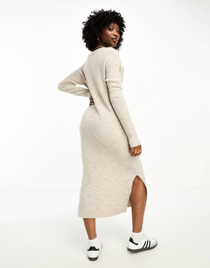 Knitted Jumper Midi Dress