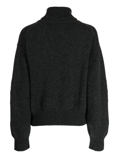 Guernsey Roll-Neck Cashmere Jumper