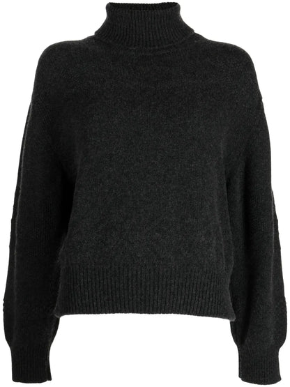 Guernsey Roll-Neck Cashmere Jumper