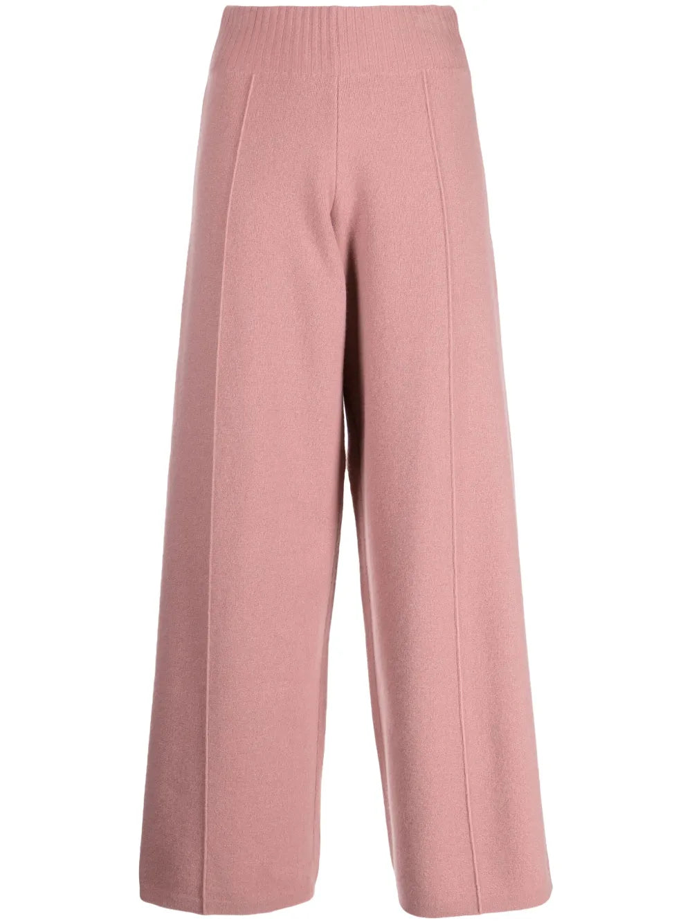 Seam-Detail Wide-Leg Trousers